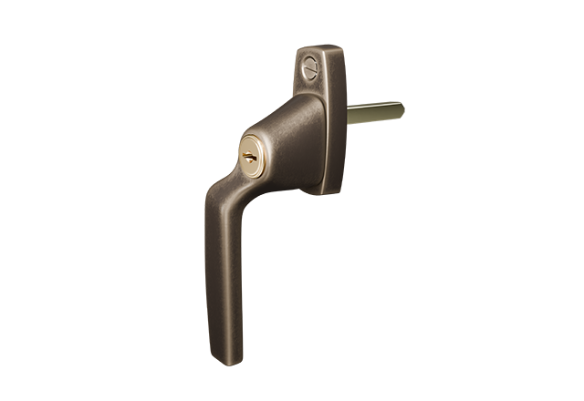 AH804 raamkruk Chestnut Bronze linkshandig