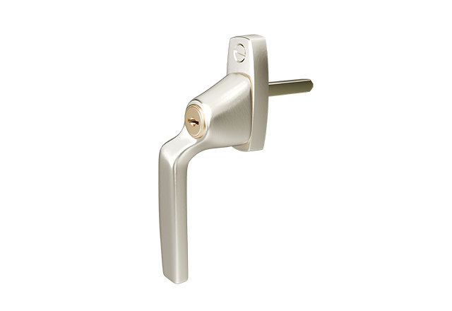 AH804 raamkruk Hand Burnished Nickel linkshandig
