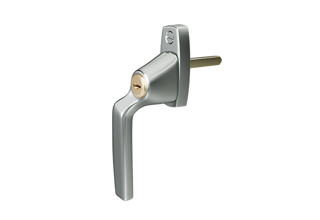 AH804 raamkruk Pearl Chrome linkshandig