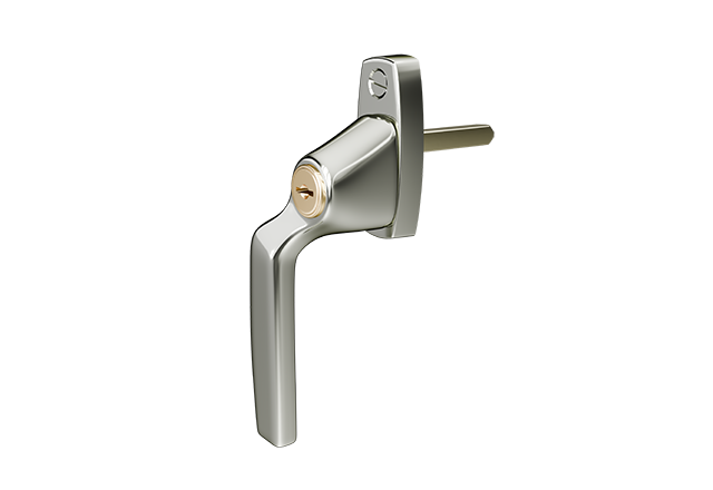 AH804 raamkruk Polished Chrome linkshandig