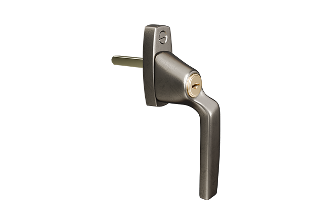 AH804 raamkruk Imperial Brass Unlacquered rechtshandig