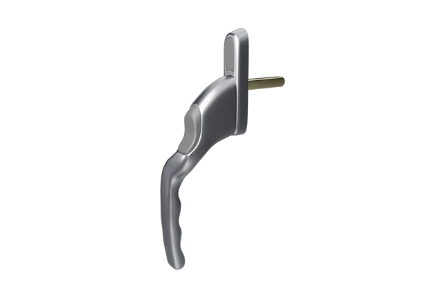 Winlock raamkruk drukknop links aluminium (f1)